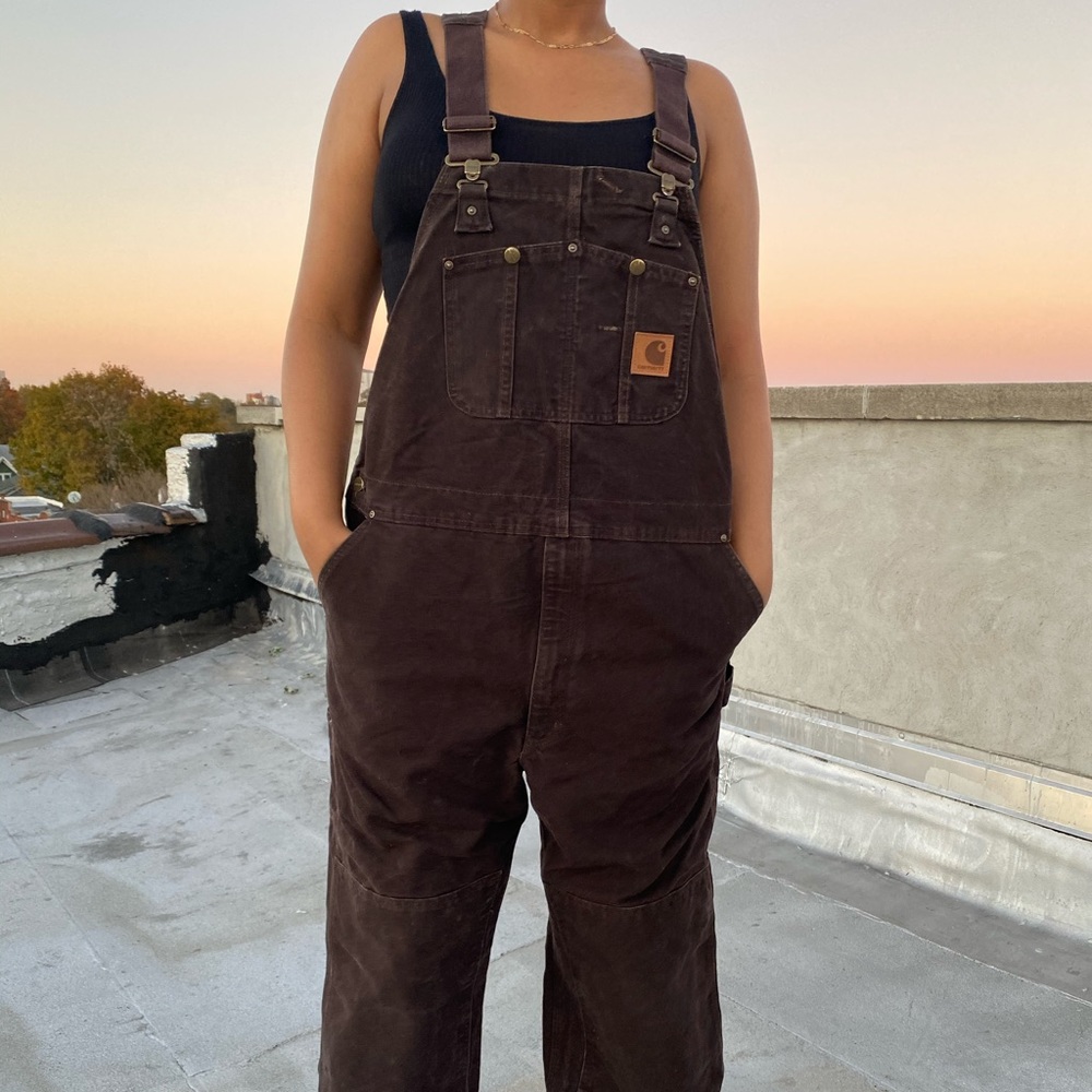 Carhartt brown overalls